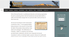 Desktop Screenshot of falconpersonalsecurity.com